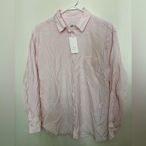 a new day Tops - A New Day Soft Pink Collared Shirt